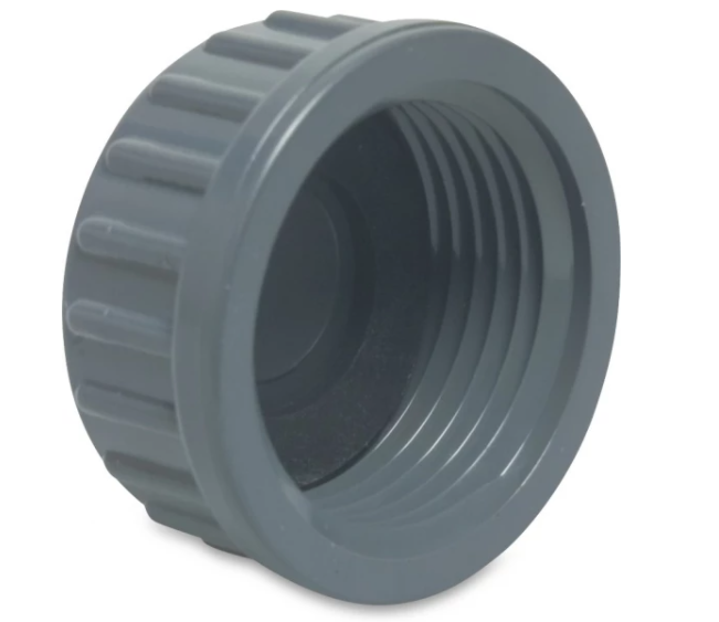 Druk PVC draadkap met rubber 3/4
