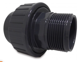 [04287] Druk PVC schroefkoppeling 50mm x 6/4M
