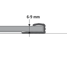 EINDPROFIEL LAMINAAT ZWART 6-9X1900MM