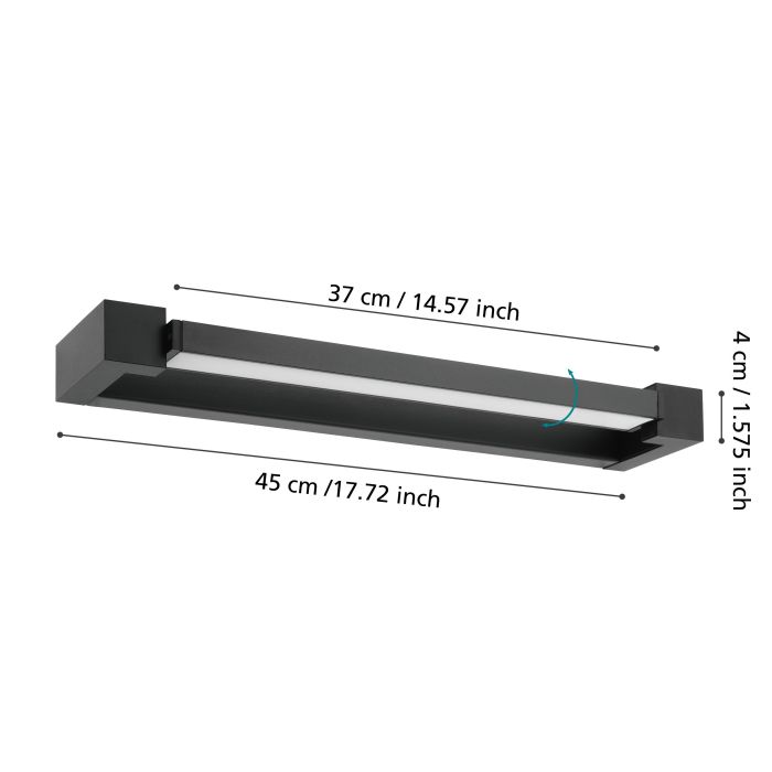 Eglo LED spiegelarmatuur Gemiliana IP44
