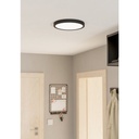 Eglo Fueva 5 LED opbouwarmatuur 285mm zwart dimbaar 2400lm 3000K