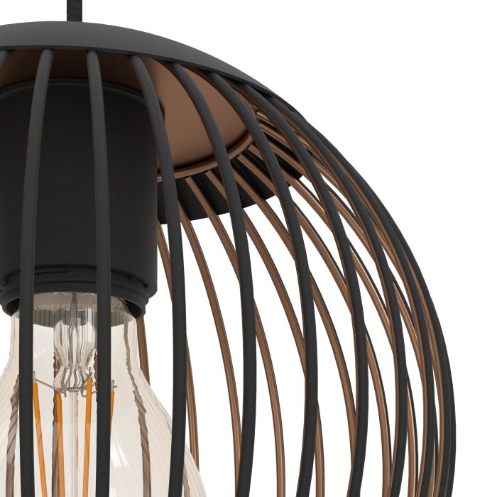 Eglo Almanzora hanglamp koper 3x E27 H110cm