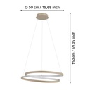 Eglo Ruotale hanglamp 36W 4500LM zand