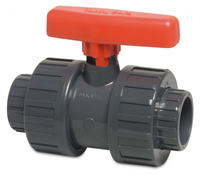 DRUK PVC KOGELKRAAN 25 MM