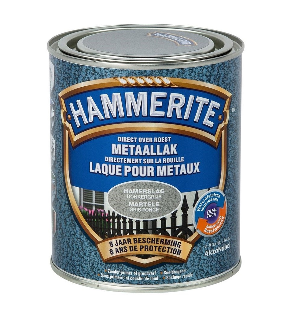 Hammerite hamerslaglak donkergrijs 750ml