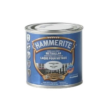HAMMERITE HOOGGLANSLAK 250ML WIT