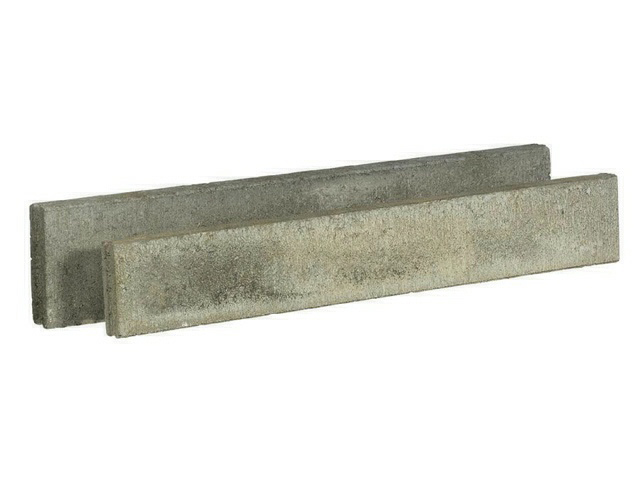 BOORDSTEEN GRIJS 100X15X5