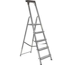 EUROSTEP TRAPLADDER ALU - 5 TREDEN 
