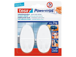 POWERSTRIPS 4X+2 HAKEN OVAAL WIT