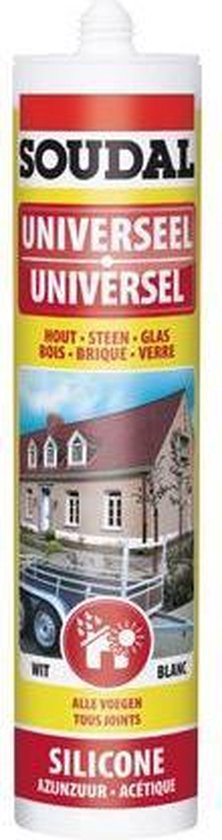 SOUDAL UNIVERSELE SILICONE TRANSPARANT - 310ML