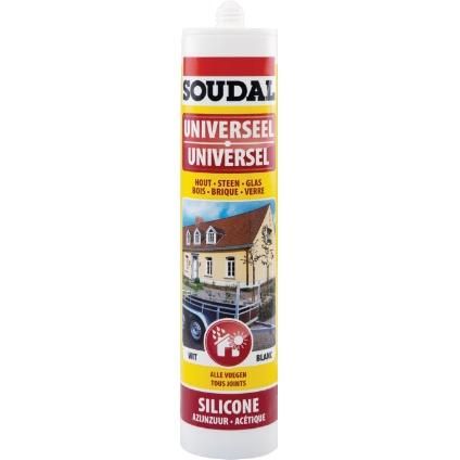 SOUDAL UNIVERSELE SILICONE ZWART - 310ML
