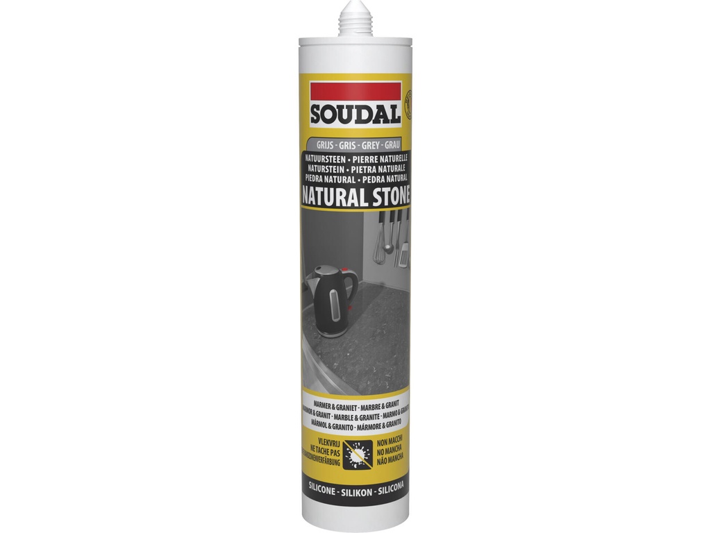 SOUDAL NATUURSTEENSILICONE MARMERGRIJS - 310ML