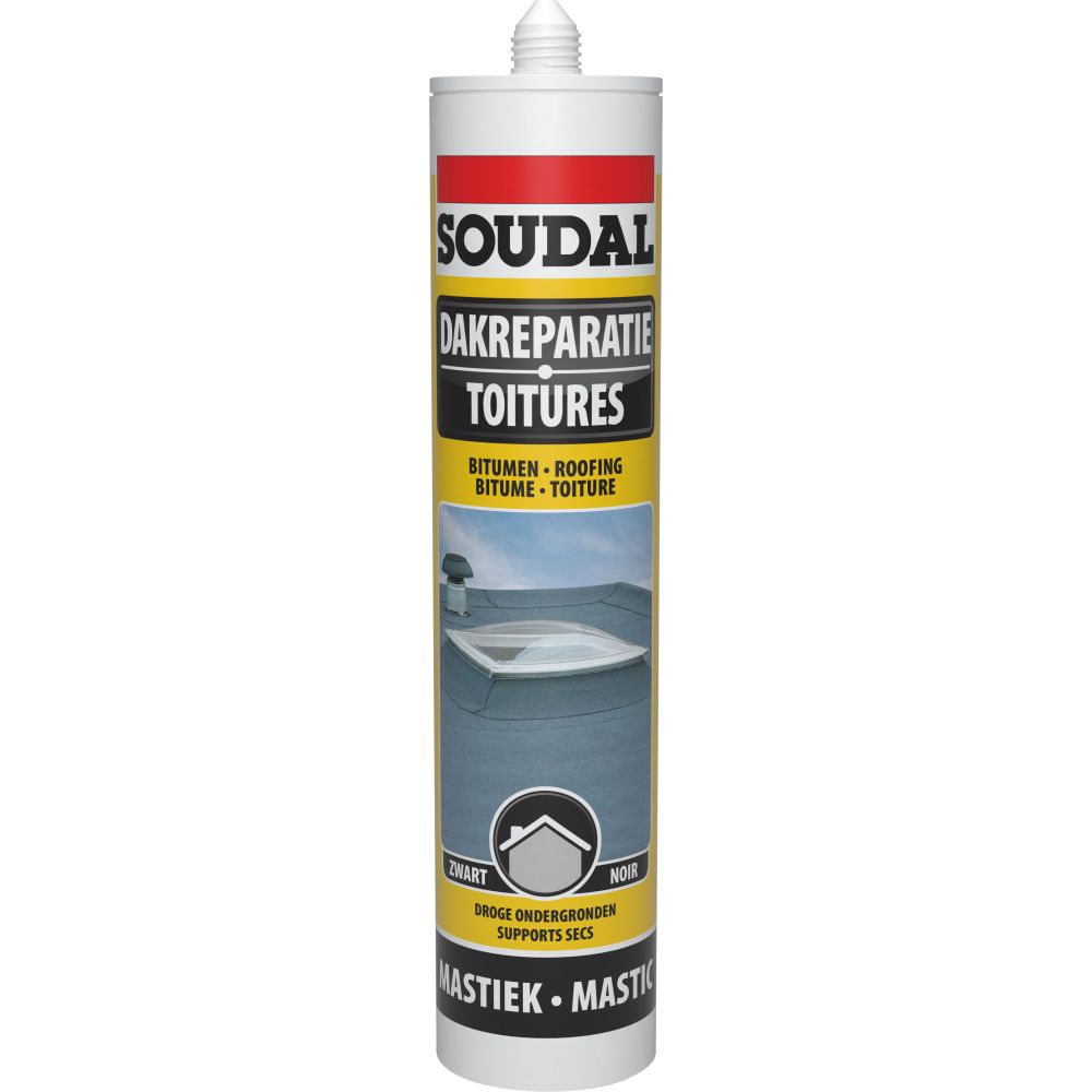 SOUDAL DAKREPARATIEKIT ZWART - 310ML