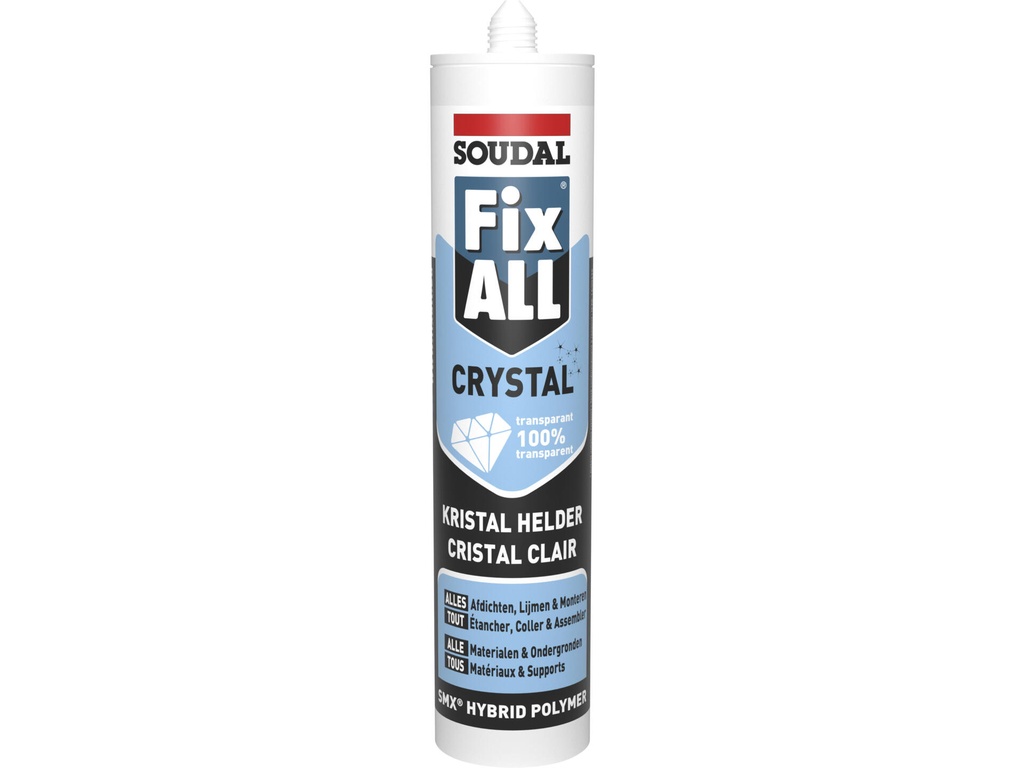 SOUDAL FIX ALL CRYSTAL KRISTALHELDER - 290ML