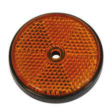 REFLECTOREN ROND 70MM ORANJE 2ST
