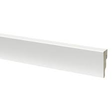 MUURPLINT 69X12MM CUBIBLOK 244CM RAL9003