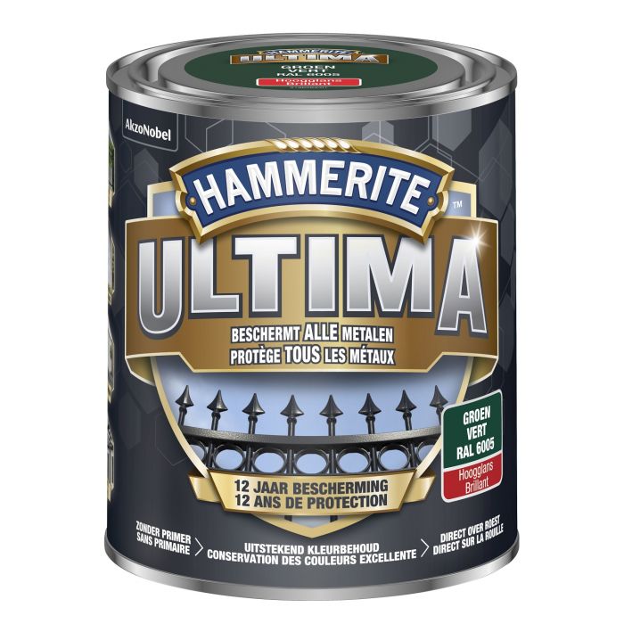 HAMERITE - ULTIMA HOOGGLANS GROEN/6005 - 750ML