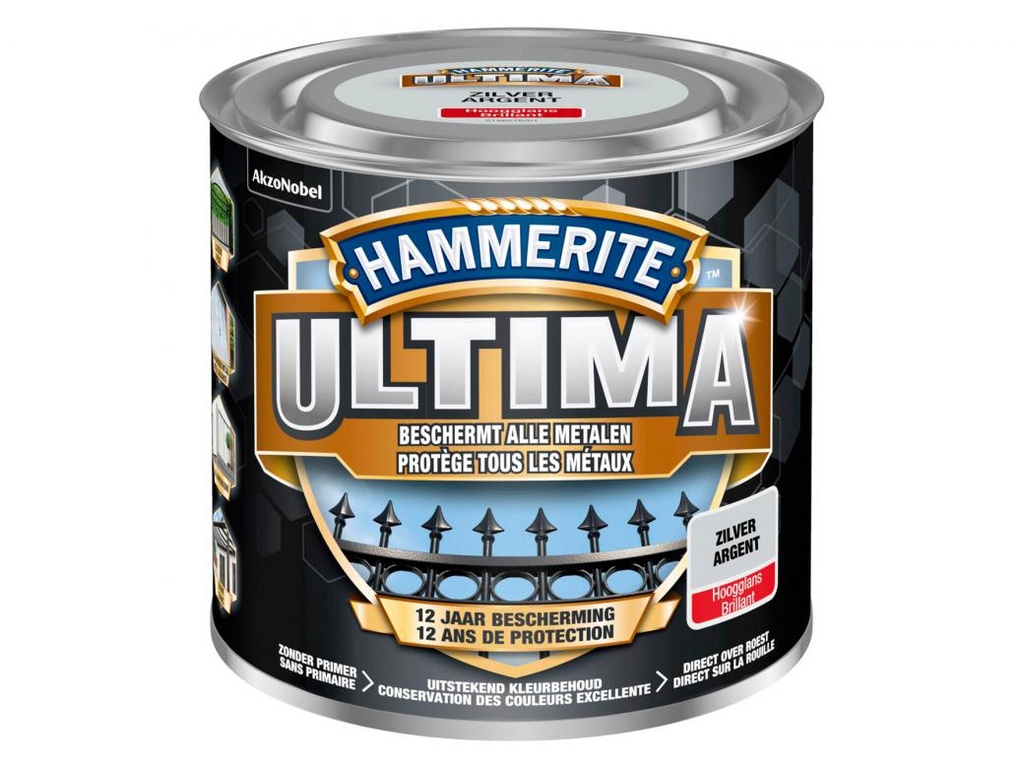 HAMERITE - ULTIMA HOOGGLANS GRIJS/7042 - 750ML