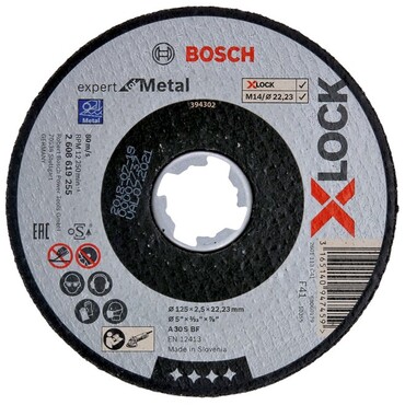 BOSCH - XLK DSS EXP. METAL 125X2.5X22.23 - RECHT