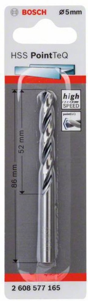 BOSCH - METAALBOOR HSS POINTEQ 5MM