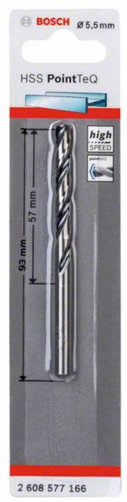 BOSCH - METAALBOOR HSS POINTEQ 5.5MM