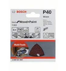 Bosch - schuurvel - 93mm - korrel 40 - 6G - 5x