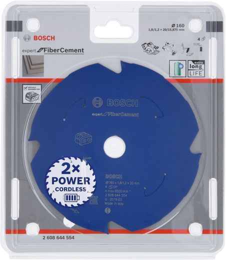 BOSCH - BLAD EXP F/CMNT 160X20X1.8/1.2X4T ACCU