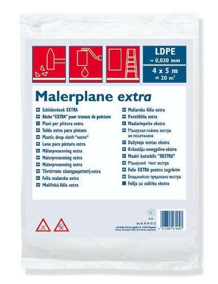 CE spatfolie 20 QM LDPE 4x5m 30MY