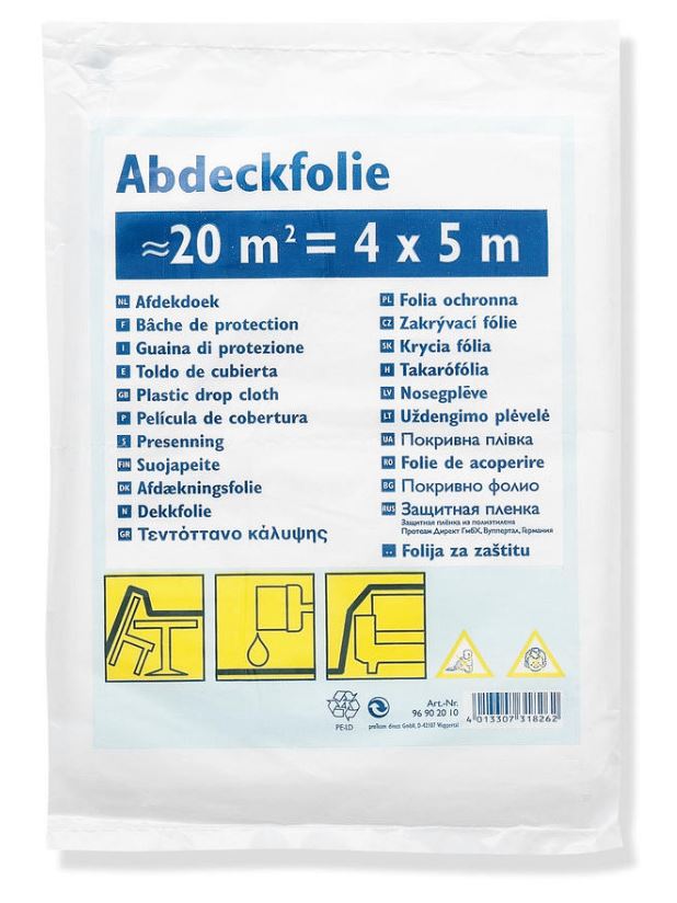 SPATFOLIE 20 M2 HDPE 4X5M 7MY