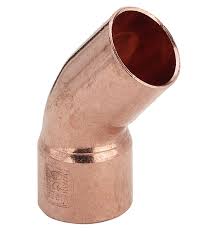 Koper Bocht 45' Mf Rood 22 Mm