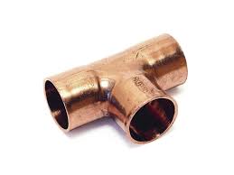 T-stuk 90 FFF rood koper 22mm