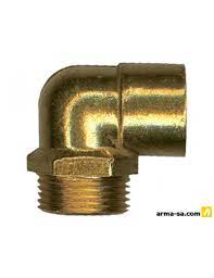 Knie Ijzer-Koper Messing 1/2Mx15