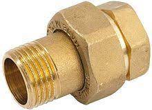 3-delige koppeling messing 3/4Mx22