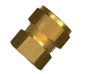 Klemkoppeling Recht Messing 3/4Fx22