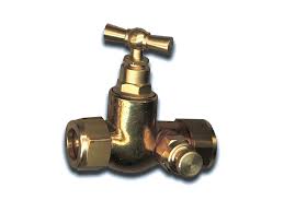 Waterstopkr,M/Aftapper 2Xbico Messing 15