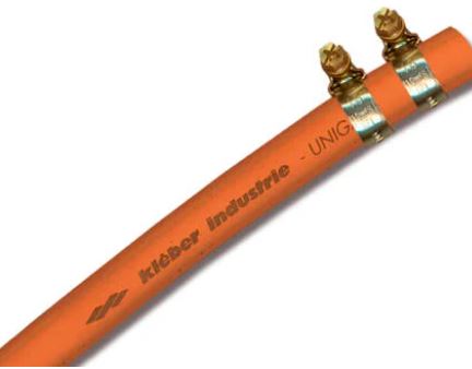 1,50 Mt Butaandarm + 2 Klemmen Oranje 8X14Mm