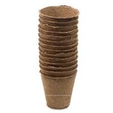 TURFPOTJES RONDE 8 CM SET VAN 18
