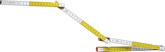 Stanley Vouwmeter 2M Wit/Geel