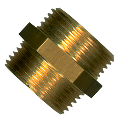 Dubbel Nippel 5/4 Messing