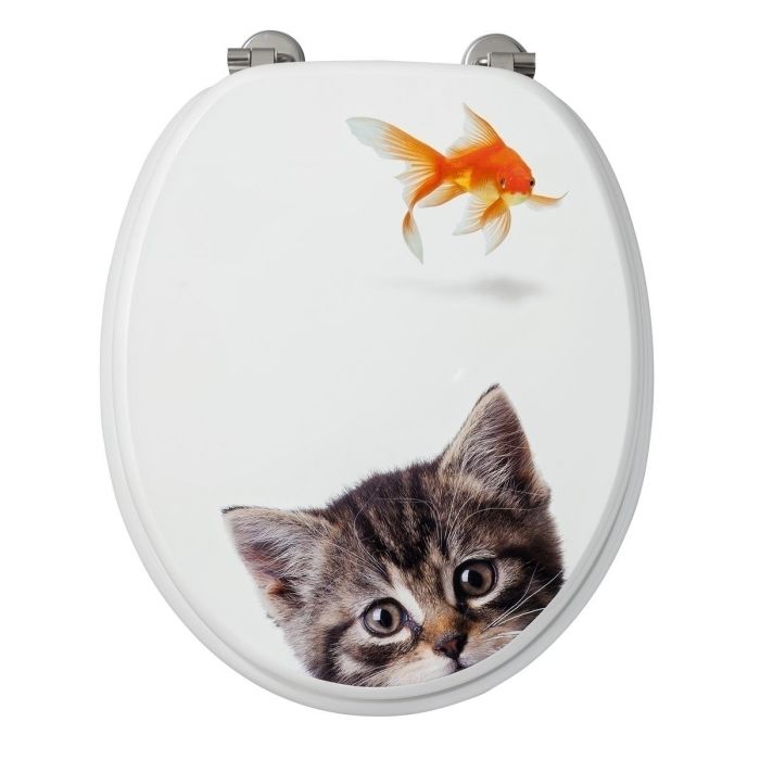 Kat-Vis - Wc-Zitting - Decor