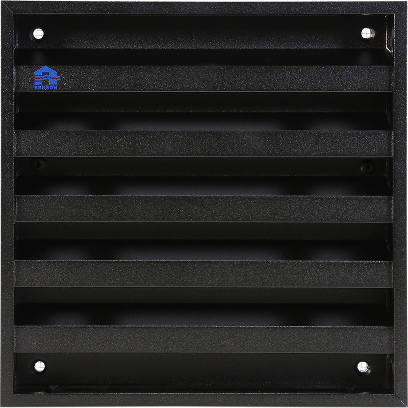 Renson 431 muurrooster opbouw 165x165mm RAL9005 structuur