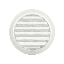 Renson 434/R inbouwrooster rond 125mm wit