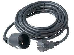 VERLENGSNOER 5M ZWART 3G1.5