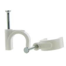 Nagelklem Rond 14Mm Wit 10St