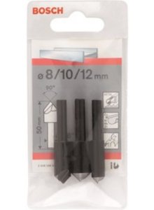 Bosch - 3 delige conische verzinkboor HSS 50mm - 6-8mm