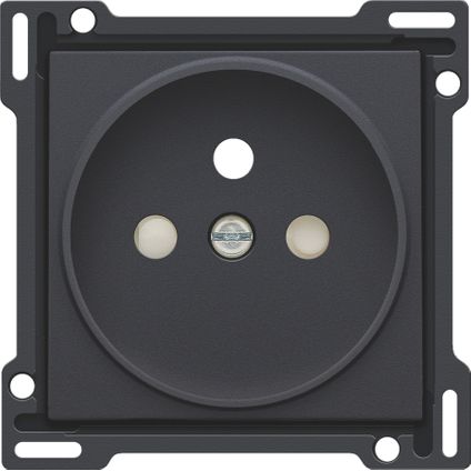 Niko centraalplaat stopcontact +A 21mm antraciet