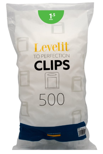 Levelit clips - 1,5mm (500st)