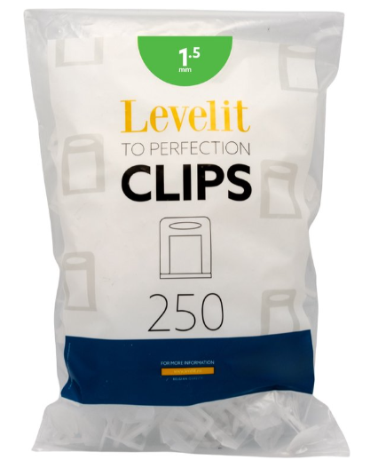 Levelit clips - 1,5mm (250st)