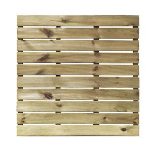 TUINTEGEL KARO HOUT RELIEF 100X100