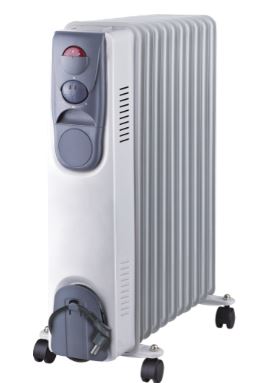 Fogo olieradiator 11 elementen 2500W wit